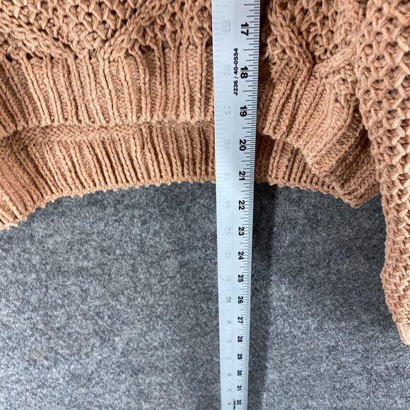 New Love Tree Sweater Pullover Women M Medium Brown Knit Long Sleeve Crew Neck - Picture 7 of 8